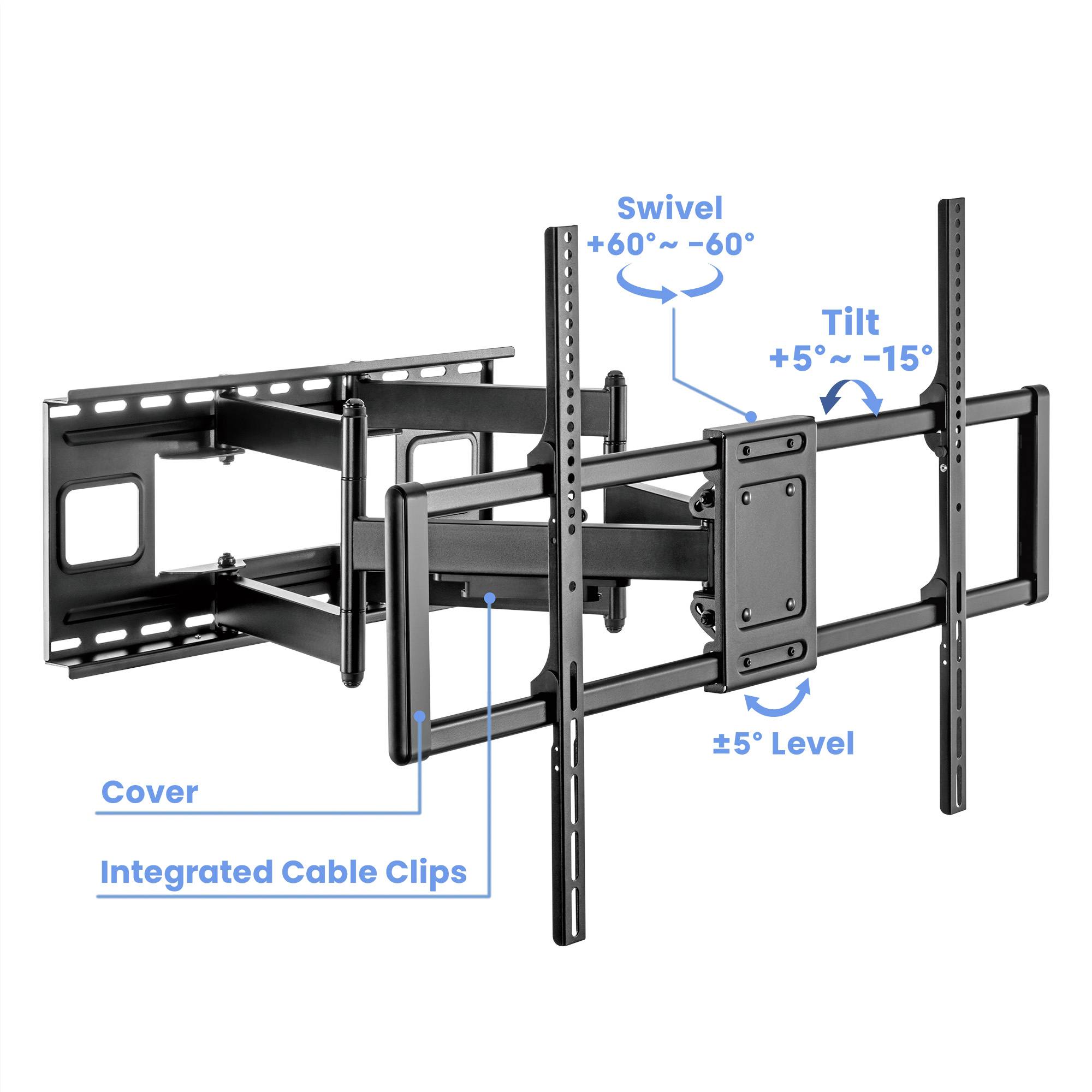 Manhattan 462358 TV-Wandhalterung 152,4 cm (60") - 304,8 cm (120") Neigbar, Schwenkbar-3
