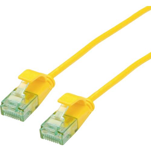 Thumbnail - roline recycled material RJ45 (gekreuzt) Netzwerk Anschlusskabel CAT 6a U/UTP 5 m Gelb