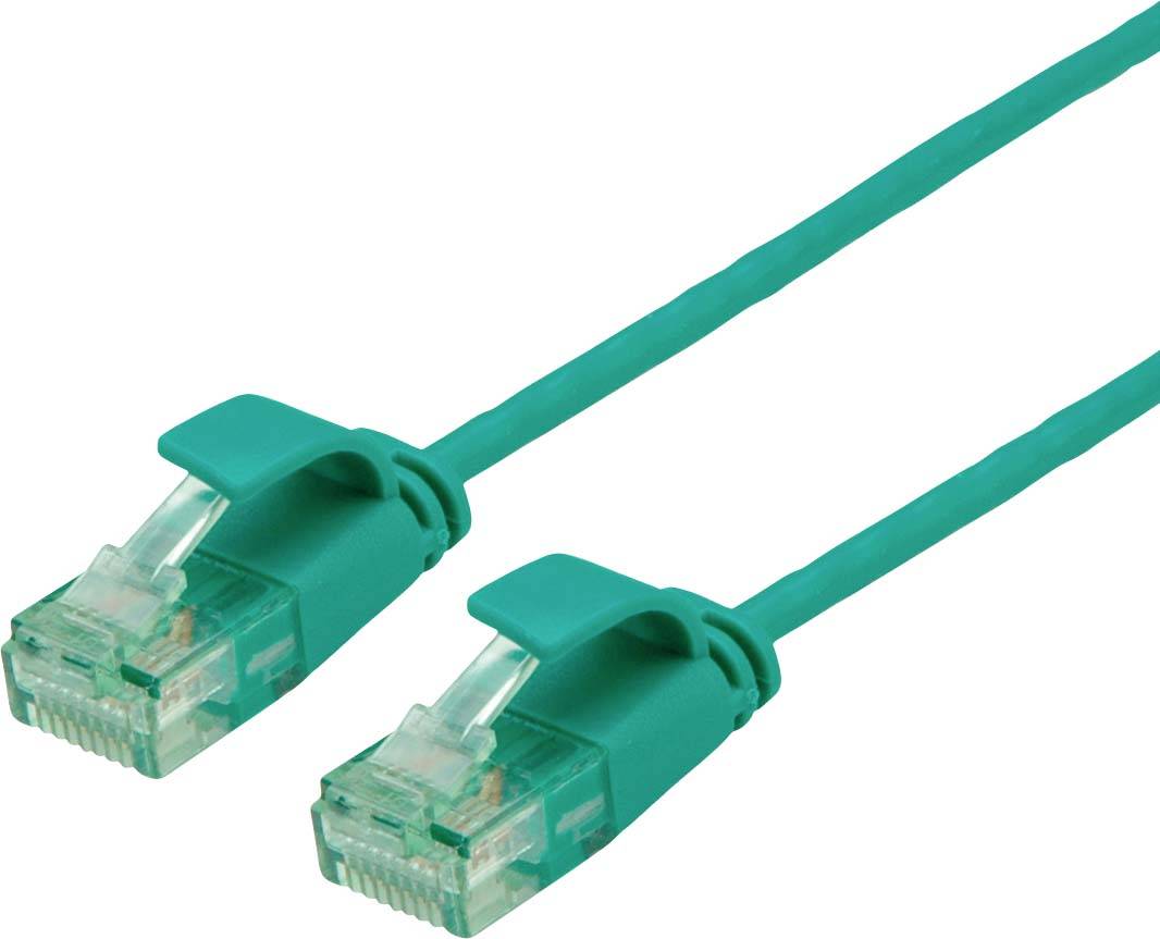 Thumbnail - ROLINE RM UTP DataCenter Patchkabel Cat.6A (Class EA), slim, grün, 0,5 m