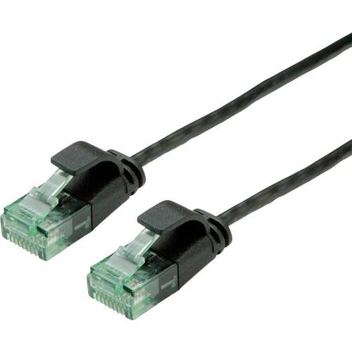 Thumbnail - roline recycled material RJ45 (gekreuzt) Netzwerk Anschlusskabel CAT 6a U/UTP 1.5 m Schwarz