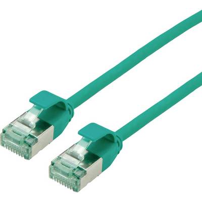 ROLINE RM U/FTP DataCenter Patchkabel Cat.6A (Class EA), slim, grün, 3 m-0