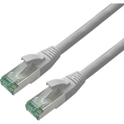 ROLINE RM Patchkabel Cat.6A S/FTP (PiMF), grau, 3 m-0