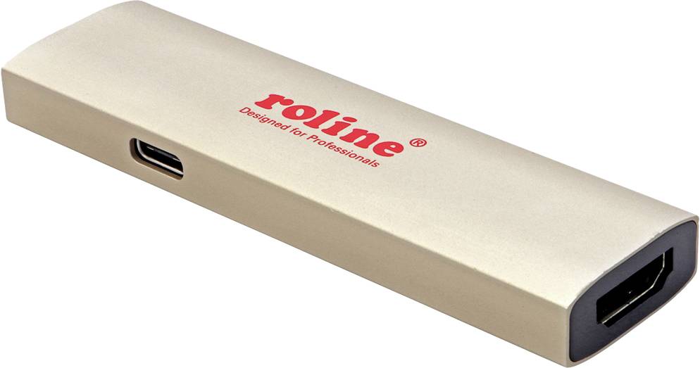 Adattatore ROLINE GOLD USB Tipo C - HDMI, BU/BU, PD (60W)