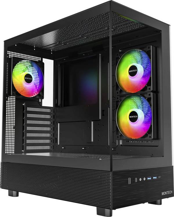 Phanteks XR Tempered Glass Midi-Tower PC-Gehäuse Schwarz