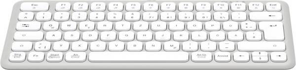 Hama WK-500 Funk Tastatur Deutsch, QWERTZ Weiß