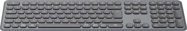 Hama WK-550 Funk Tastatur Deutsch, QWERTZ Schwarz Multimediatasten