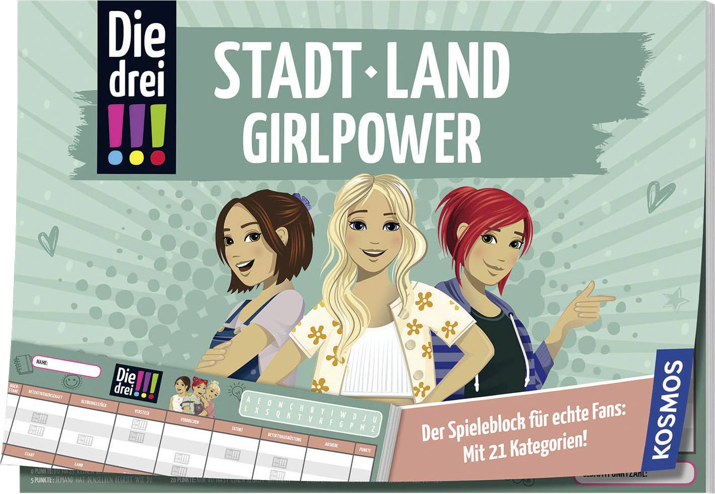 Kosmos 684594 Die drei !!! Stadt - Land - Girlpower Gesellschaftsspiel