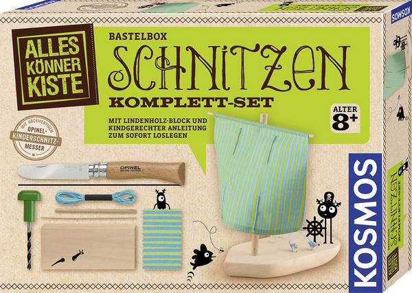 Kosmos Schnitzen Komplett-Set, Experimentier-Set, 8 Jahr(e), Mehrfarbig