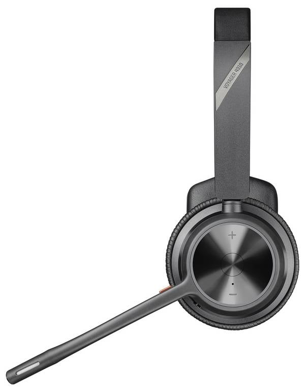 HP Poly Voyager 4310 UC Mono On Ear Headset Bluetooth® Mono Schwarz Noise Cancelling Lautstärkeregelung, inkl. Lade- und Dockingstation Computer