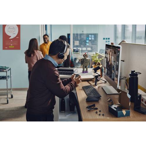 HP Poly Voyager Focus 2 On Ear Headset Bluetooth® Stereo Schwarz Noise Cancelling Headset Computer