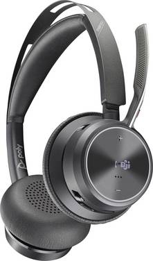 HP Poly Voyager Focus 2 Microsoft Teams Certified  On Ear Headset Bluetooth® Stereo Schwarz Noise Cancelling Headset Computer