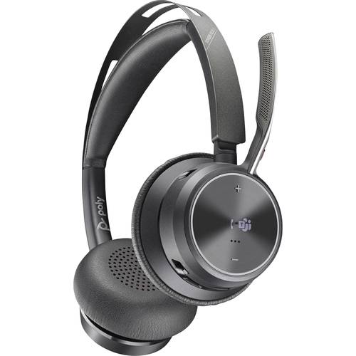 HP Poly Voyager Focus 2 Microsoft Teams Certified On Ear Headset Bluetooth® Stereo Schwarz Noise Cancelling Headset Comp...