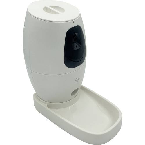 Berger & Schröter Futterautomat Smart Pet Feeder Hund, Katze Weiß APP-Steuerung, Überwachung, Tierkamera, Videoübertragu...