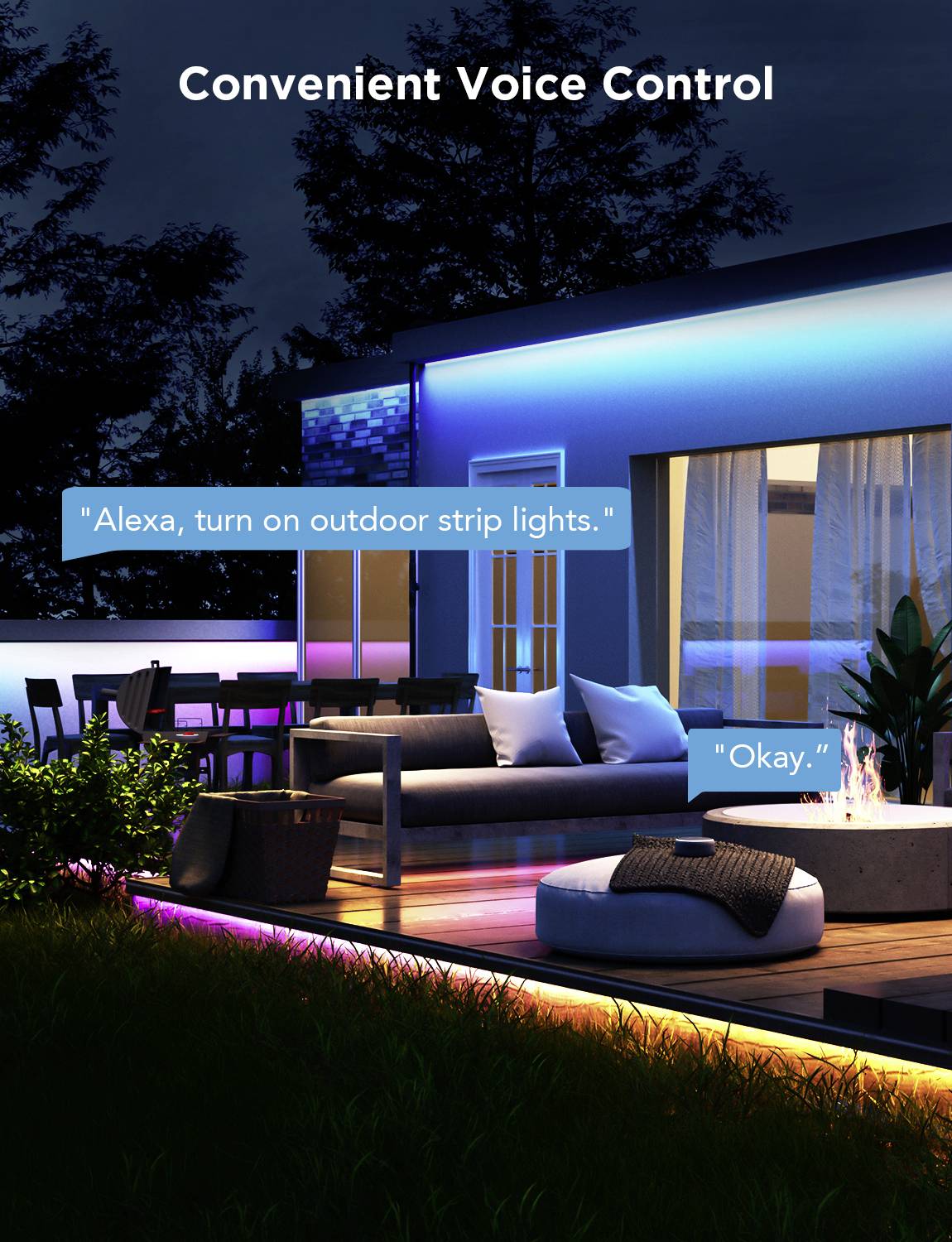 Govee RGBIC SMART LED-Lichtstreifen für den Außenbereich 10,0m-9