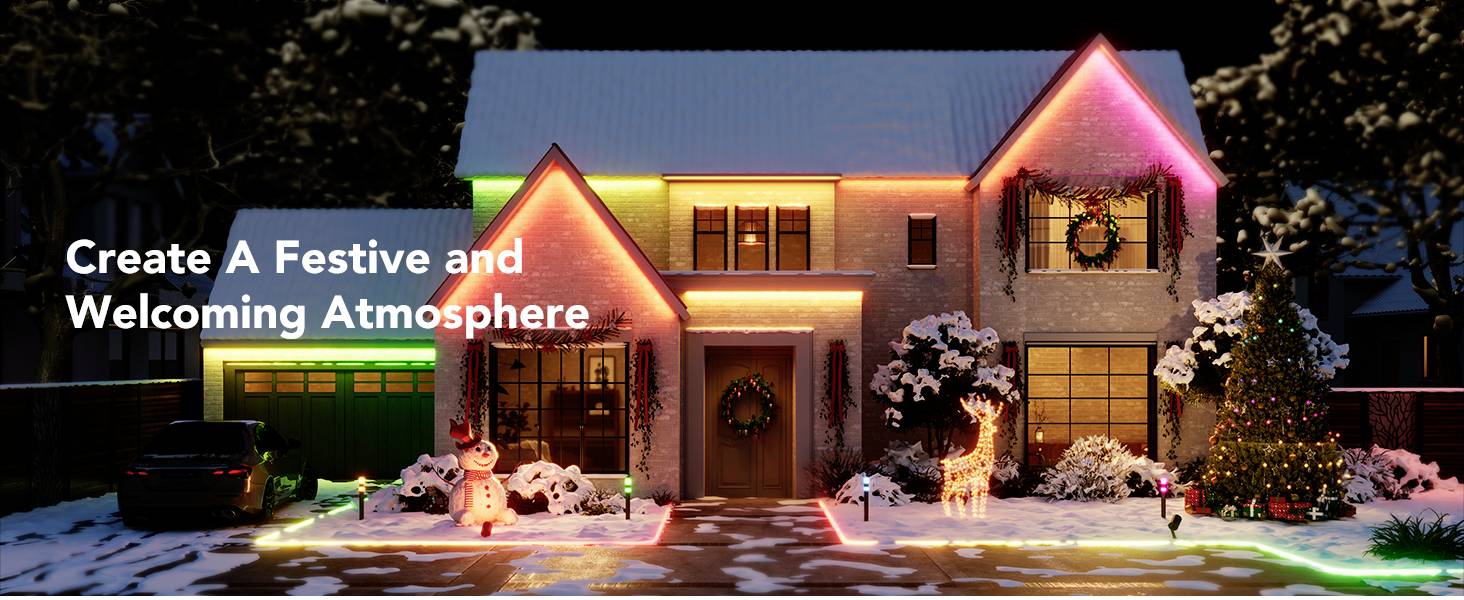 Govee RGBIC SMART LED-Lichtstreifen für den Außenbereich 10,0m-12