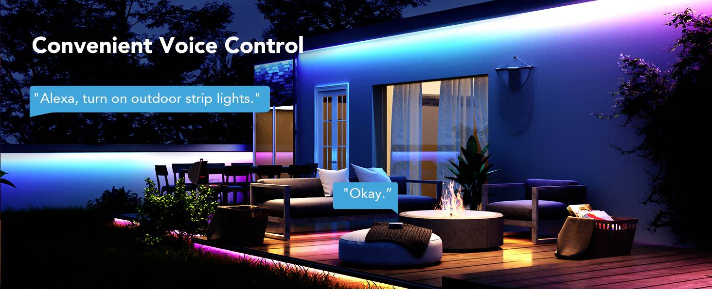 Govee RGBIC SMART LED-Lichtstreifen für den Außenbereich 10,0m-17