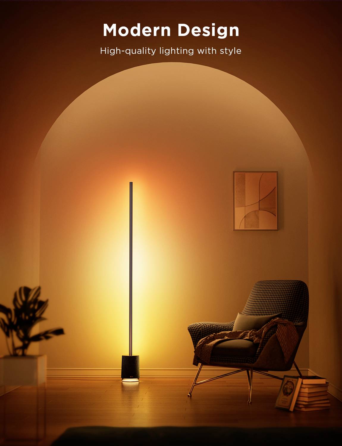 Govee RGBICWW SMART Lyra Eckstehlampe mit Lautsprecher H6079312-12