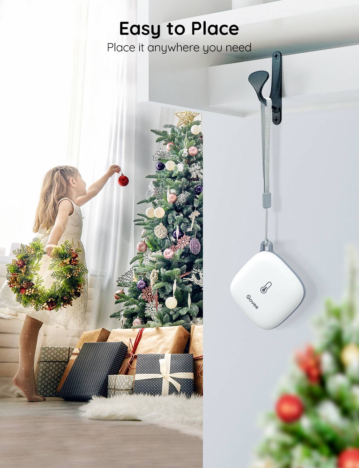 Govee WiFi Thermometer Hygrometer Funk-Thermo-/Hygrometer Weiß H5179001-6