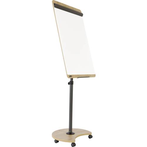 Thumbnail - Rocada Flipchart NAT0618 (B x H) 670 mm x 2000 mm Eiche, Weiß (RAL 9003), Stahl abwischbar, beschriftbar, höhenverstellb...