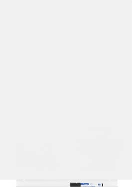 Rocada Whiteboard 6419R (B x H) 75 cm x 55 cm Weiß (RAL 9003) kunststoffbeschichtet Inkl. Ablageschale, Quer- oder Hochformat