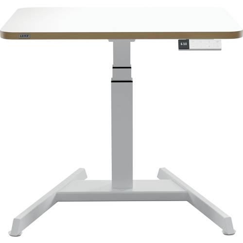 Leitz Sitz-/Steh-Schreibtisch Weiß 65340001 Farbe der Tischplatte: Weiß elektrisch höhenverstellbar, höhenverstellbar ma...