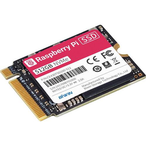 Thumbnail - Raspberry Pi® 256 GB Interne M.2 PCIe NVMe SSD SC1439