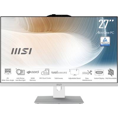 MSI All-in-One PC Modern AM272P 1M-838DE 68.6 cm (27 Zoll) Full HD Intel® Core™ 5 120U 8 GB RAM 512 GB SSD Win 11 Pro 00