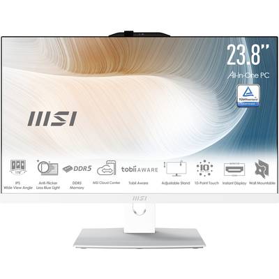 MSI All-in-One PC Modern AM242TP 1M-1208DE 60.5 cm (23.8 Zoll) Full HD Intel® Core™ 3 100U 16 GB RAM 256 GB SSD Win 11 P