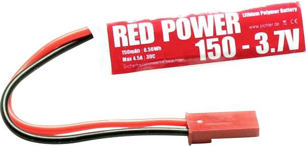 Red Power Modellbau-Akkupack (LiPo) 3.7 V 150 mAh Zellen-Zahl: 1 Softcase JST