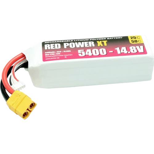 Red Power Modellbau-Akkupack (LiPo) 14.8 V 5 Ah 25 C Softcase XT90