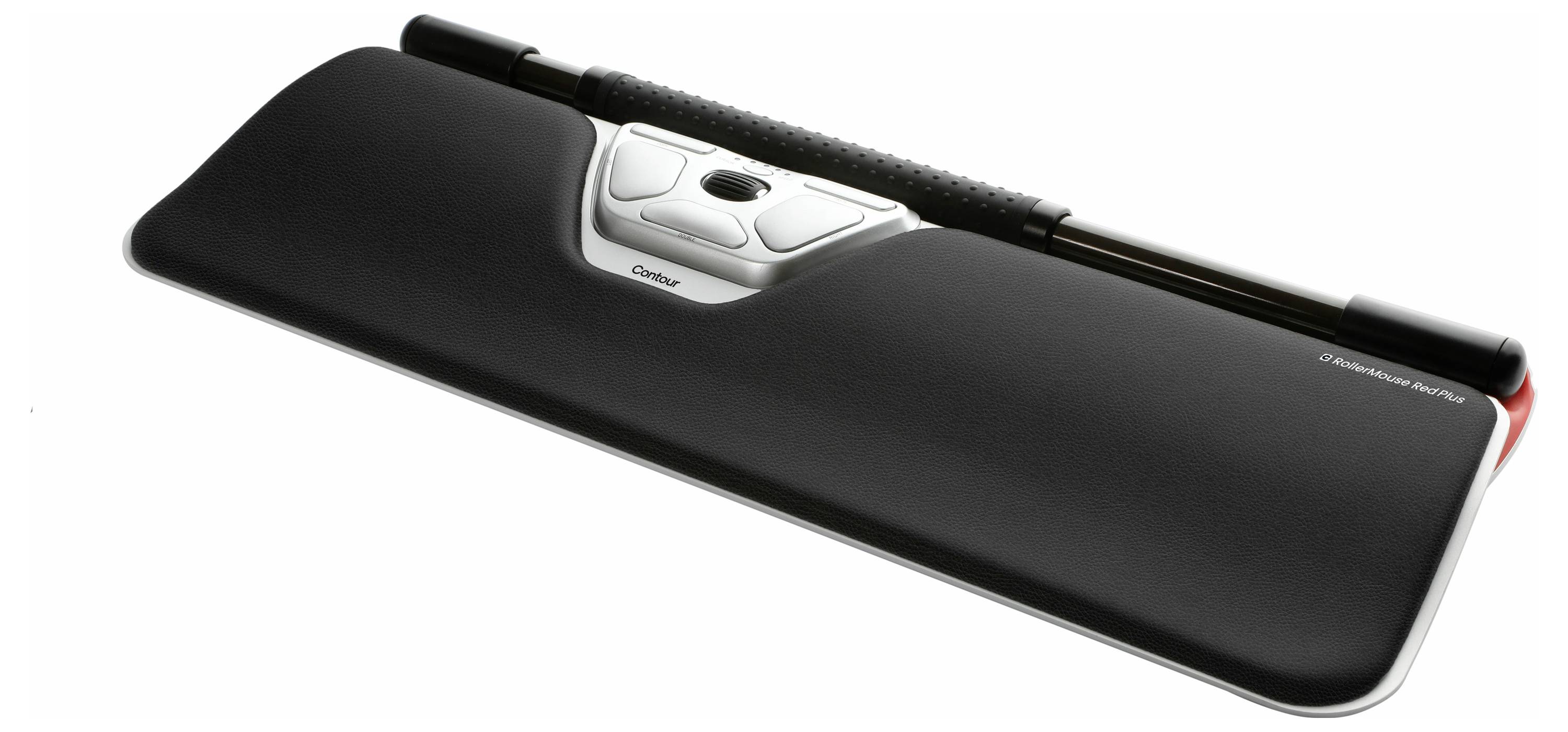 Ein ergonomisches Mausgerät mit Handgelenkstütze, speziell entwickelt zur Verringerung von Belastungen bei der Computerarbeit.