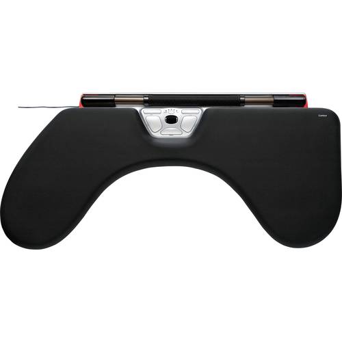 Contour Design RollerMouse RED Max + Armauflage Maus USB Schwarz, Silber 6 Tasten 2800 dpi Handballenauflage
