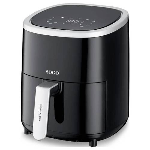 Thumbnail - SOGO Human Technology FRE-SS-10865 Heißluft-Fritteuse 3.5 l 1200 W Schwarz, Silber