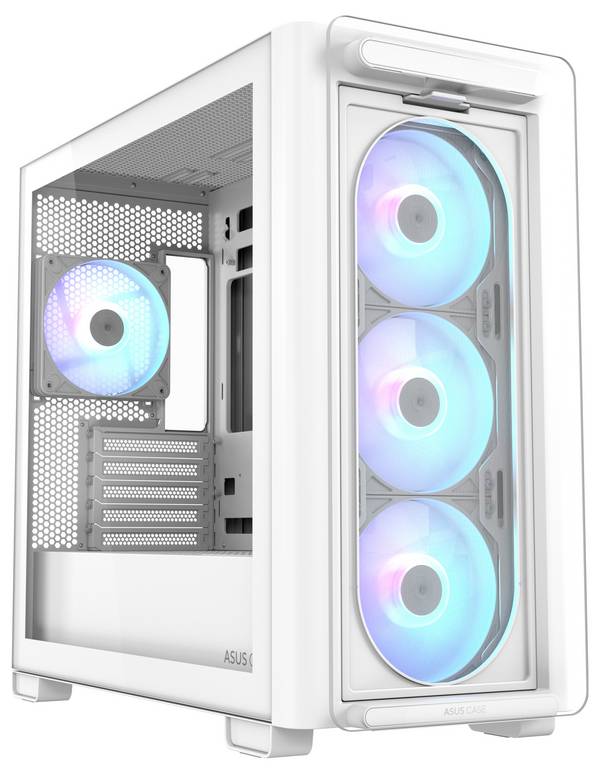Asus A23 PLUS TG ARGB  PC-Gehäuse  Weiß
