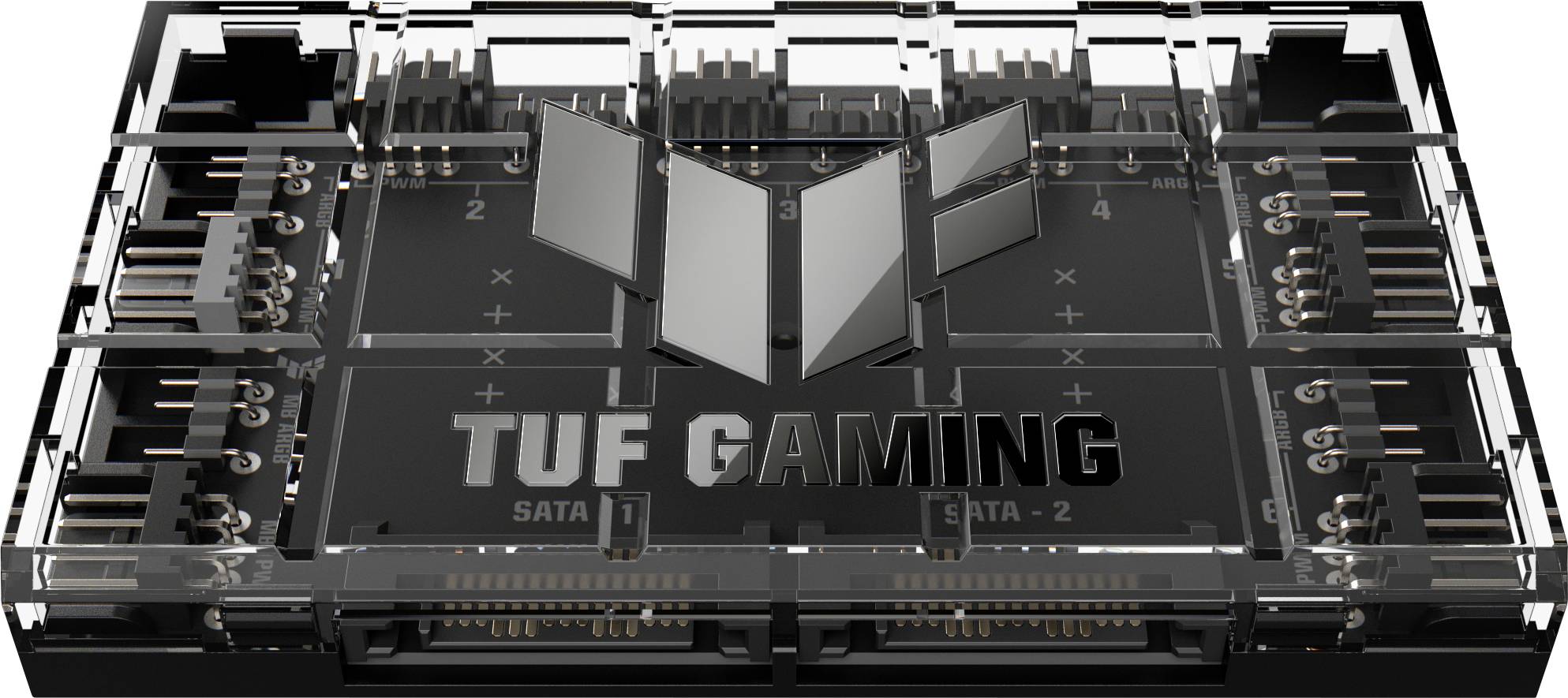 Asus 90DA00C0-B09000 PC Lüftersteuerung Schwarz (B x H x T) 115 x 17.7 x 69 mm