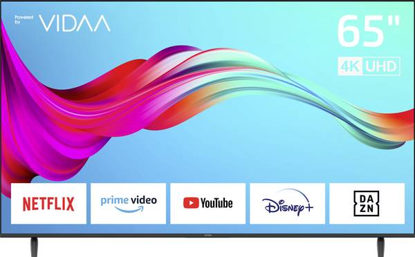 Dyon Smart 65 VX LED-TV 164 cm 65 Zoll EEK F (A - G) DVB-T2, DVB-C, DVB-S2, UHD, Smart TV, WLAN, CI+ Schwarz