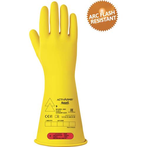 Ansell Activ ARMR RIG014Y110 Naturlatex Elektrikerhandschuh Größe (Handschuhe): 11 EN 60903, EN 21420:2020, EN 420:2003+...