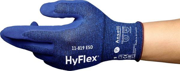 Ansell 11819R090-1P HyFlex Arbeitshandschuh Größe (Handschuhe): 9 EN 21420:2020 1 Paar