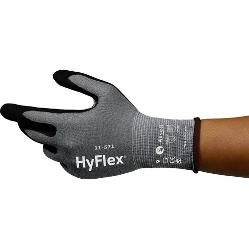 Thumbnail - Ansell HyFlex 11571R070-1P Nitril Arbeitshandschuh Größe (Handschuhe): 7 EN 21420:2020 1 Paar