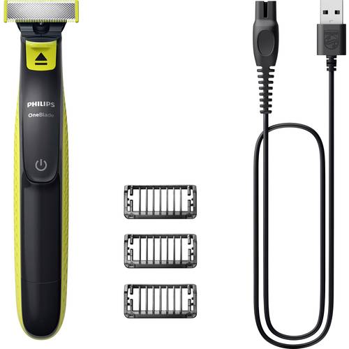Philips OneBlade Bartschneider, Haarschneider, Körperhaartrimmer, Präzisions Trimmer, Rasierer abwaschbar, USB-Ladefunkt...