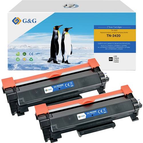 Thumbnail - G&G Toner ersetzt Brother TN-2420 XL Kompatibel 2er-Pack Schwarz 3000 Seiten NT-PB2420C_V6-B-2-S1