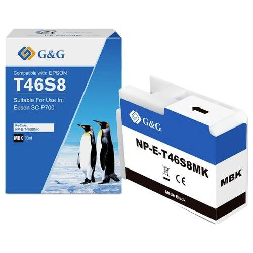 G&G Nachfülltinte Kompatibel Matt Schwarz NP-E-T46S8-MKGG