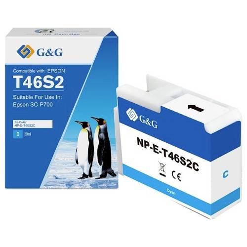 G&G Nachfülltinte Kompatibel Cyan 1E46S2-CGG