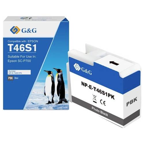 G&G Nachfülltinte Kompatibel Schwarz 1E46S1-PKGG
