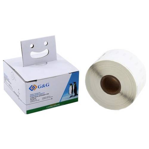 Thumbnail - G&G Etiketten Kompatibel ersetzt DYMO 11356, S0722560 41 x 89 mm Thermodirekt Papier Weiß 300 St. Permanent haftend Adre...