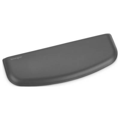 Ergonomische Handballenauflage aus grauem Schaumstoff, die den Komfort bei der Nutzung einer Tastatur erhöht.