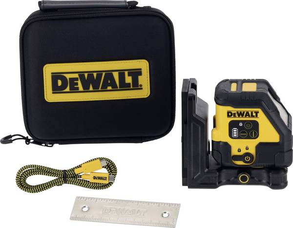 DEWALT DeWALT DCLE14201RB-XJ, 30 m, 3 mm/m, Rot, Bezugspegel, Gelb, IP65 Linienlaser   Reichweite (max.): 30 m