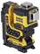 Gelber und schwarzer DeWalt 18V XR Laser mit Akkupack; dient zum präzisen Nivelieren auf Baustellen.
