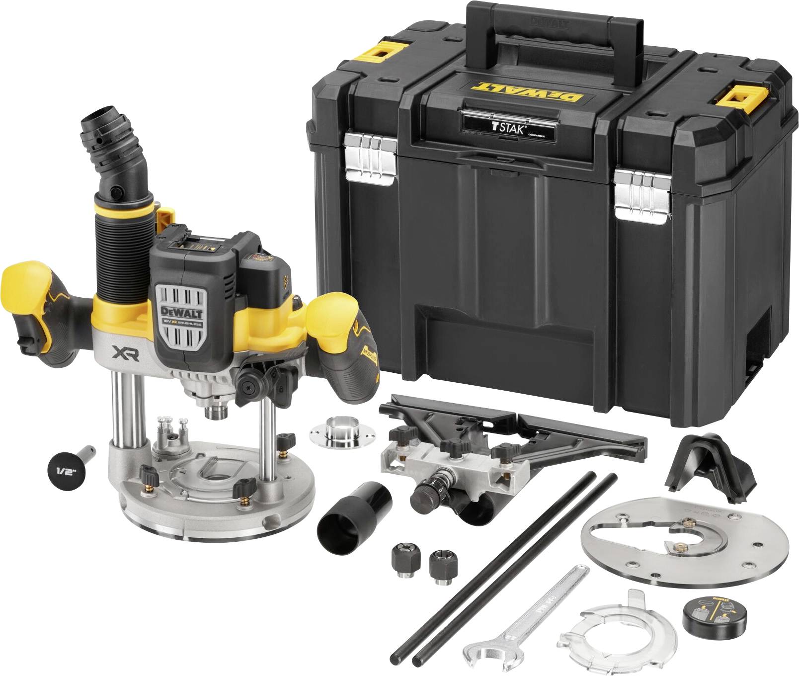 DEWALT Överfräs DCW620NT-XJ exkl. batteri/laddare, Utan laddare