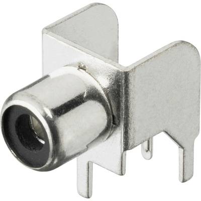 Metallener Komponentenstecker mit Steckstiften, geeignet für die Montage auf Leiterplatten in elektronischen Geräten.